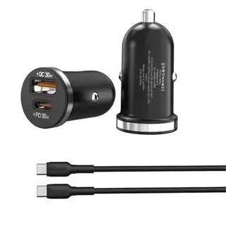 Moxom car charger with cable 30W lightning
