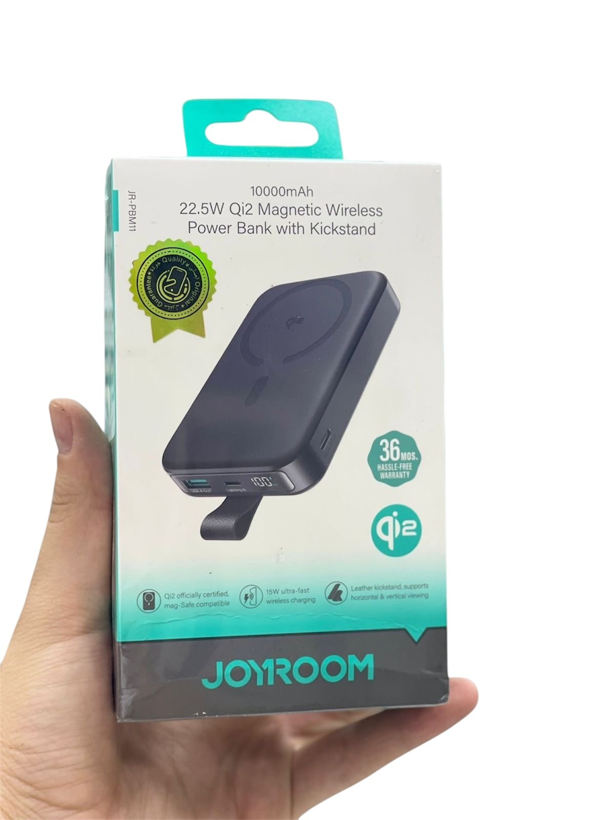 Joyroom 10,000 mah 22.5 Magnatic Wireless PowerBank With Kickstand